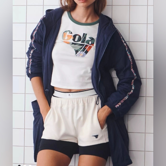 Gola x Anthropologie Sideline Windbreaker Jacket Women's Size Large - Picture 2 of 9